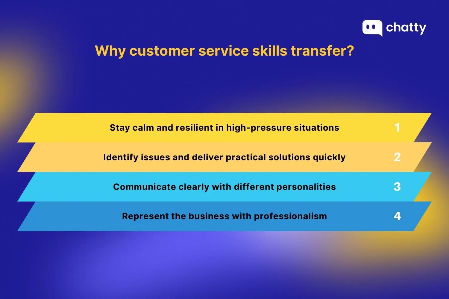 Why do customer service skills transfer so well