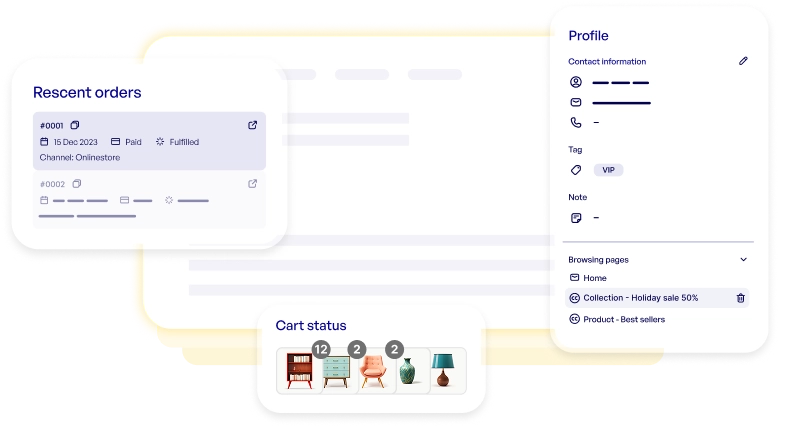 Customer insights panel