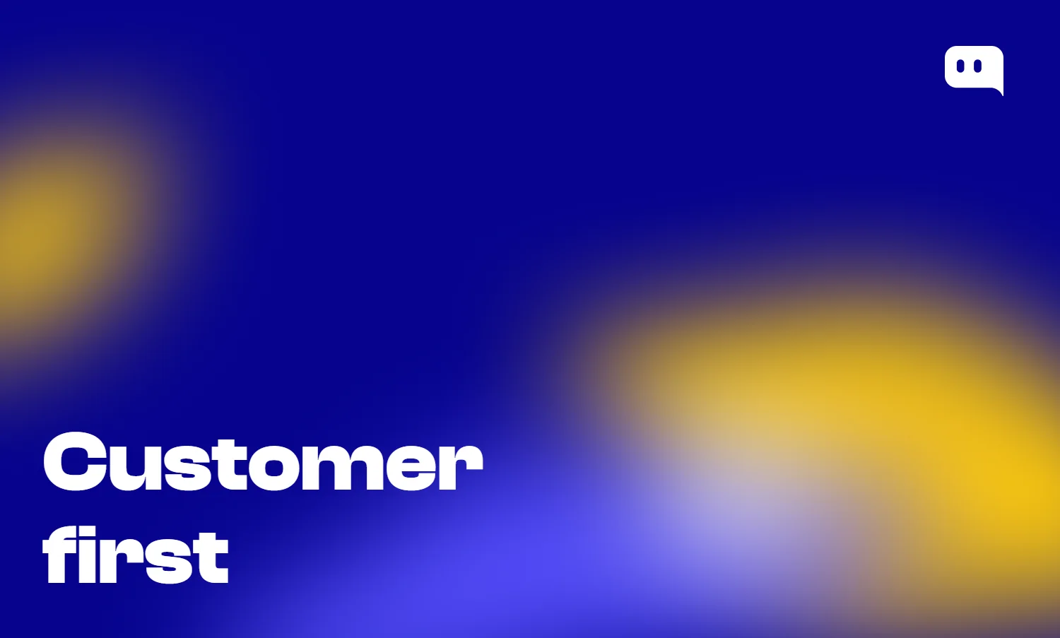 Customer first thumbnail with Chatty branding