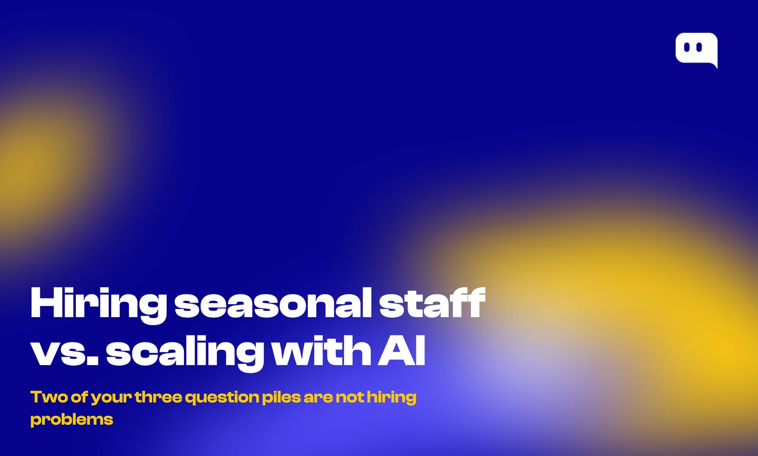 Hiring Seasonal Staff vs. Scaling with AI: What Saves More